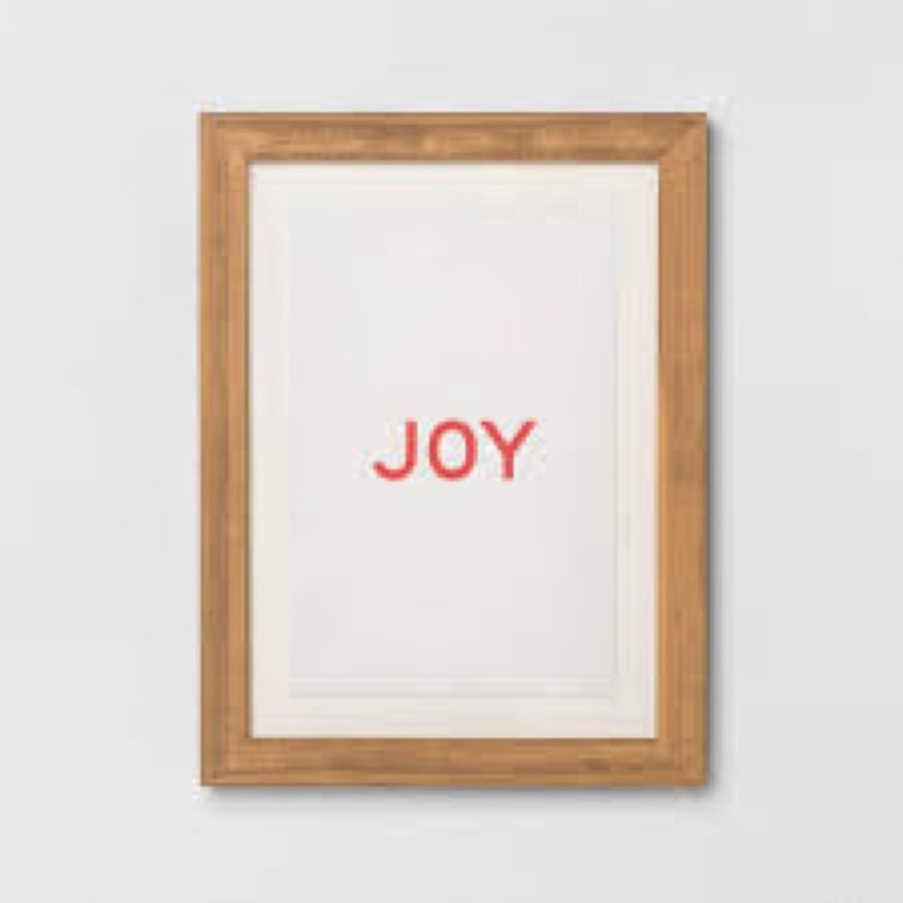 Joy Hearth and Hand Framed Wall Art - Red